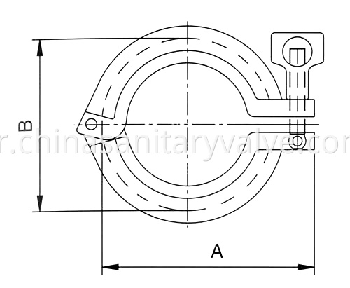 sanitary single pin clamp1